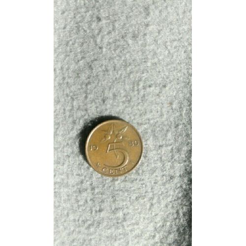 Piece : 5 Ct Pays Bas 1980