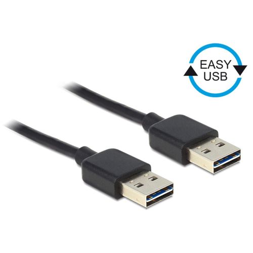 Delock EASY-USB - Câble USB - USB (M) pour USB (M) - USB 2.0 - 1 m - noir