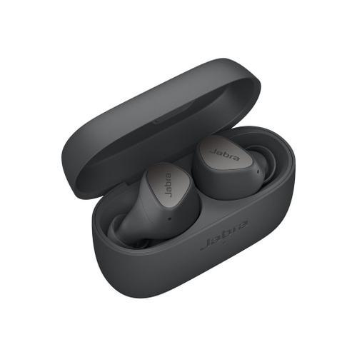 Jabra Elite 4 - Écouteurs sans fil avec micro - intra-auriculaire - Bluetooth - Suppresseur de bruit actif - gris foncé