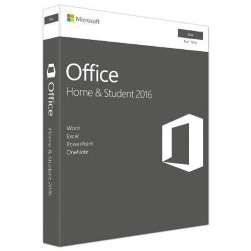 Microsoft Office for Mac Home and Student 2016 - Version boîte - non commercial - sans support, P2 - Mac - allemand - zone euro)