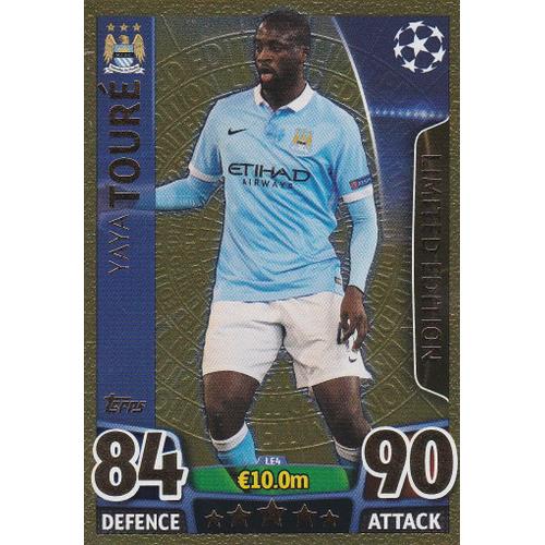 Carte Topps Match Attax - Yaya Toure - Edition Limited - Le4 - Champions League 2015/2016 -