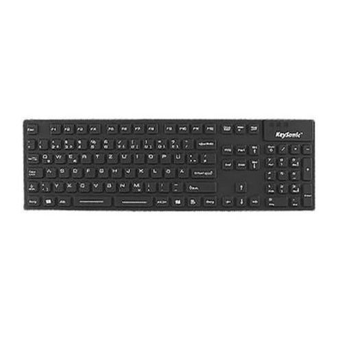 KeySonic KSK-8030 IN - Clavier - USB - Allemand - noir