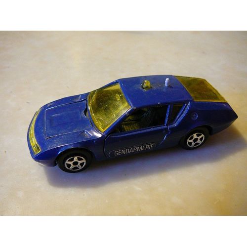 Miniature A 310 1600 Gendarmerie Jet Car Norev Métal Et Vitrerie Jaune-Norev