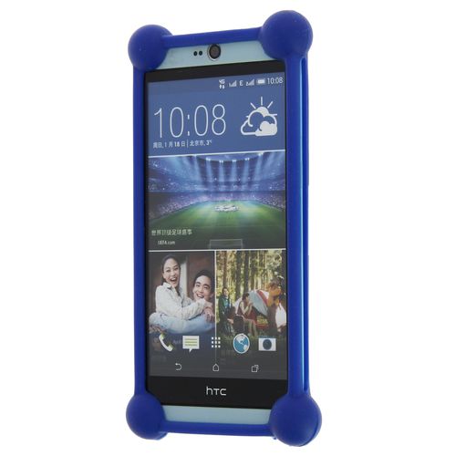 Huawei Ascend G350      Coque Bumper Antichoc En Silicone Bleue De Qualité By Ph26®