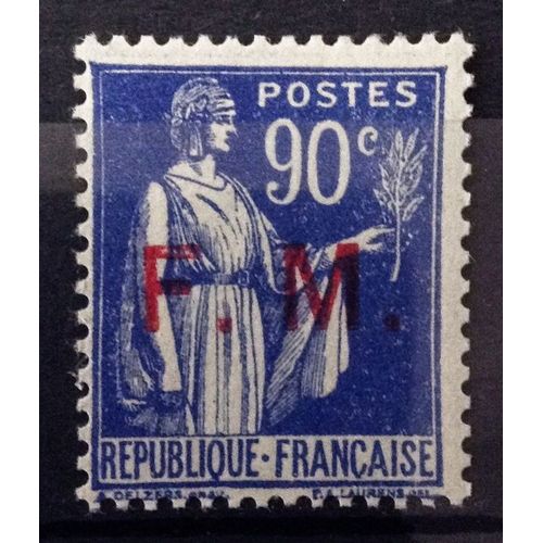 France - Fm Paix 90c Outremer - Fm Rouge (Impeccable N° 9) Neuf** Luxe - Année 1939 - N14238