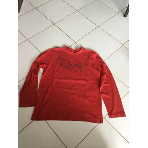 T-Shirt Puma Coton 14 Ans Rouge