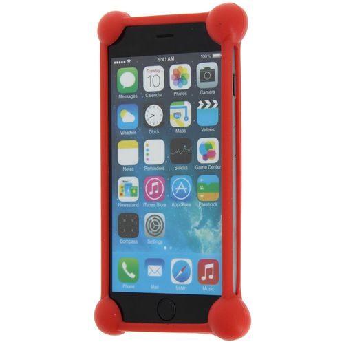 Samsung Galaxy S Plus I9001    Coque Bumper Antichoc En Silicone Rouge De Qualité By Ph26®