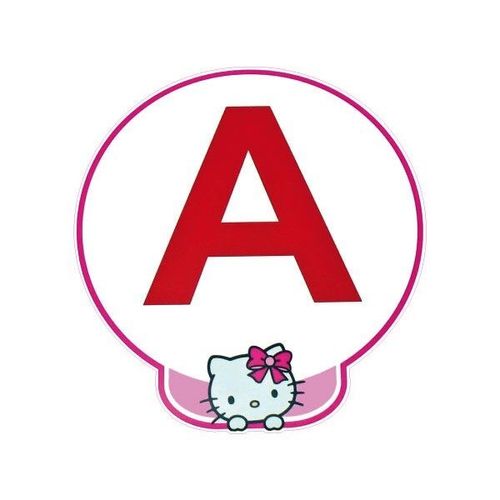 A Jeune Conducteur Apprenti Autocollant Adhésif Hello Kitty