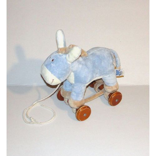 Peluche Ane Paco A Roulette En Bois Noukies Creation 2004