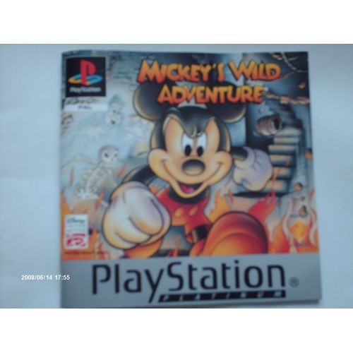 Sony Playstation - Livret Mode D'emploi Pour Mickey's Wild Adventure Platinium