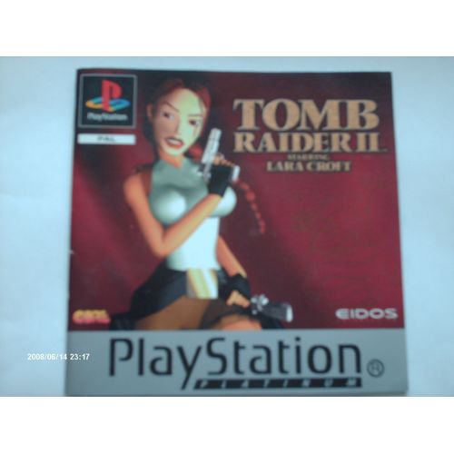 Sony Playstation - Livret Mode D'emploi Pour Tomb Raider 2 Platinium