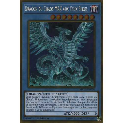 Yu-Gi-Oh! - Mvp1-Frg04 - Dragon Du Chaos Max Aux Yeux Bleus - Gold Rare