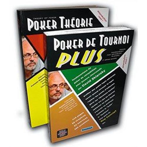 Lot De 2 Livres De David Sklansky : Poker Théorie Et Poker De Tournoi Plus