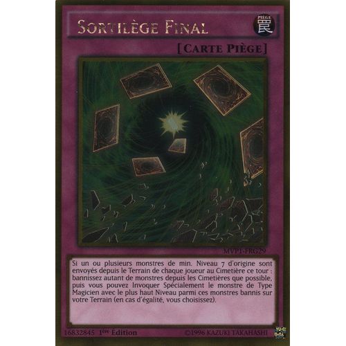 Yu-Gi-Oh! - Mvp1-Frg29 - Sortilège Final - Gold Rare