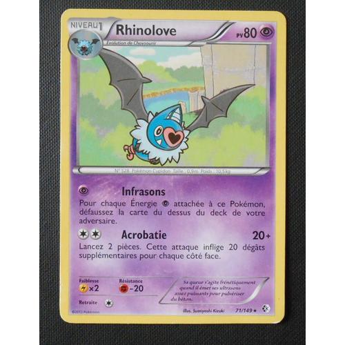 Pokémon - 71/149 - Noir & Blanc - Frontières Franchies - Rhinolove - Rare