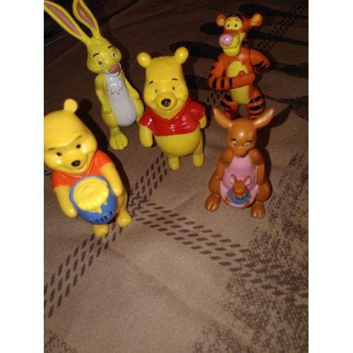 Lot De 5 Figurines Winnie  Ourson Disney