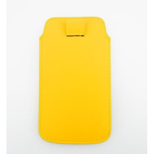 Urban Monkey Housse Avec Languette Et Doublure En Tissu Microfibre Pour Smartphones Jaune 5 Cm