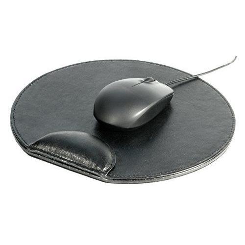 Osco Tapis de souris en imitation cuir Noir