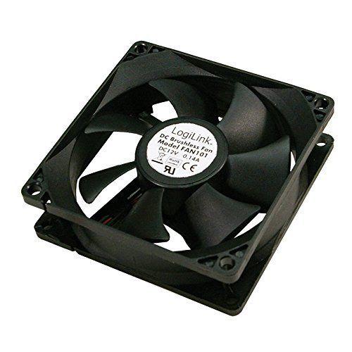 LogiLink FAN103 Ventilateur pour boîtier Sans alimentation 12 V Noir