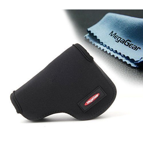 MegaGear ``Matériau Léger`` Neoprene Sac photo Housse tui sacoche pour Samsung NX3000 avec objectif 20-50mm Noir