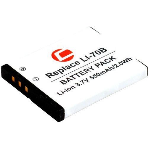 Carat Electronics Li-Ionen Batterie de remplacement Li - 70B pour Olympus VG - 150, VG - 160, etc.