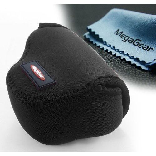 MegaGear ``Matériau Léger`` Neoprene Sac photo Housse tui sacoche pour Panasonic GM1 avec 12-32mm noir
