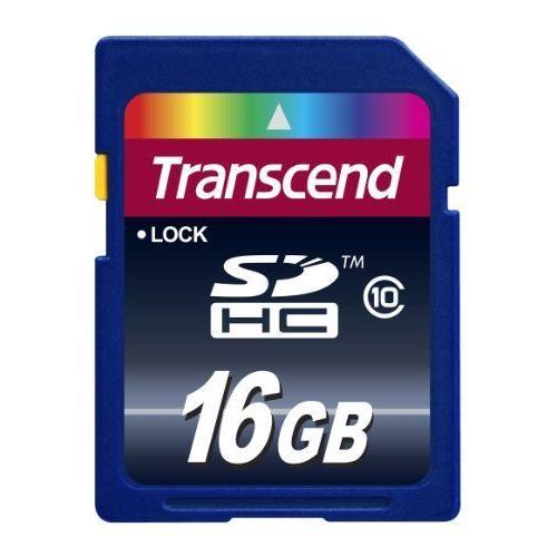 Transcend - TS16GSDHC10 - Carte mémoire SDHC - Class 10 - 16 Go