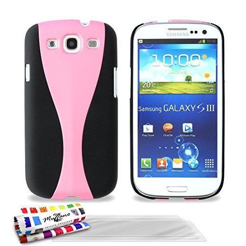 Muzzano Coque Rigide Ultra-Slim ``Cupcase`` Rose Pour Samsung Galaxy S3 / I9300 De Qualité Supérieure Originale - Protection Antichoc Elegante, Optimale Et Durable 3 Protections D'ecran Transparents ``Ultraclear`` 1 Stylet Et 1 Chiffon Muzzano Offert