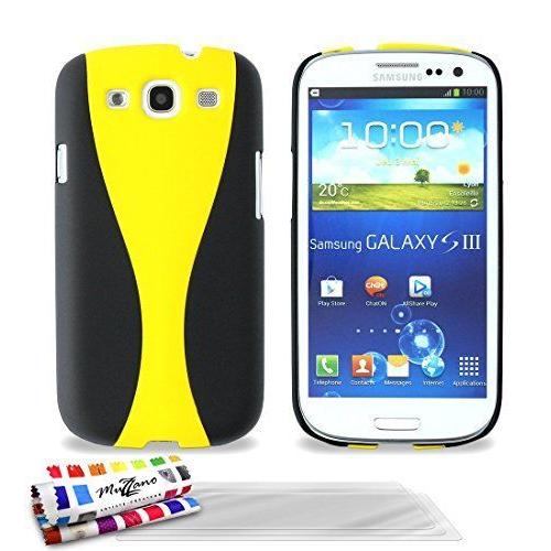 Muzzano Coque Rigide Ultra-Slim ``Cupcase`` Jaune Pour Samsung Galaxy S3 / I9300 De Qualité Supérieure Originale - Protection Antichoc Elegante, Optimale Et Durable 3 Protections D'ecran Transparents ``Ultraclear`` 1 Stylet Et 1 Chiffon Muzzano Offer