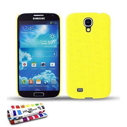 Muzzano Coque Rigide Ultra-Slim ``Le Pika`` Premium Jaune Pour Samsung Galaxy S4 De Qualité Supérieure Originale - Protection Antichoc Elegante, Optimale Et Durable Au Design Soigné Exclusif 1 Stylet Et 1 Chiffon Muzzano Offerts