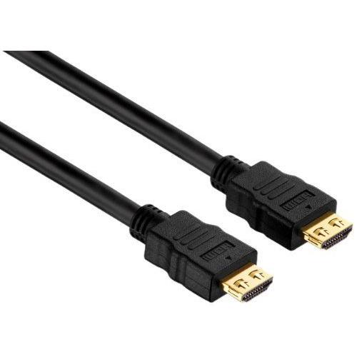 PureLink Câble HDMI PureInstall Serie High Speed avec connecteurs plaqués or 24 carats, résolution FullHD 1080p, 1440p, 1600p, 2160p et 4Kx2K, compatible Deep Color, x.v.Color, canal Ethernet et 3D, prise mâle HDMI A vers prise mâle HDMI A, triple