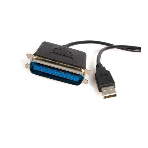 StarTech ICUSB1284 Câble Adaptateur de 1.80m USB vers 1 Port Parallèle pour Imprimante Mâle Mâle 1x USB A Mâle 1x Centronics Mâle