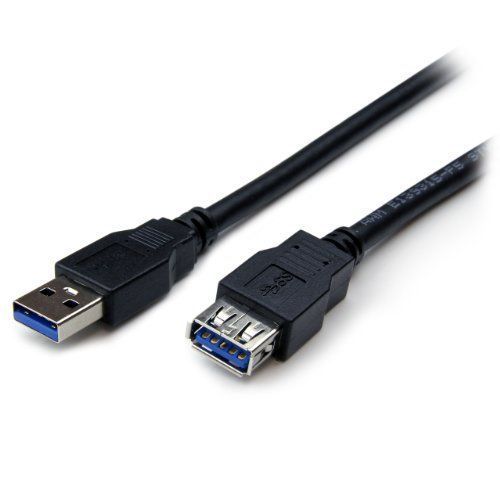 StarTech USB3SEXT6BK Câble d'extension 1,8 m M/F Noir