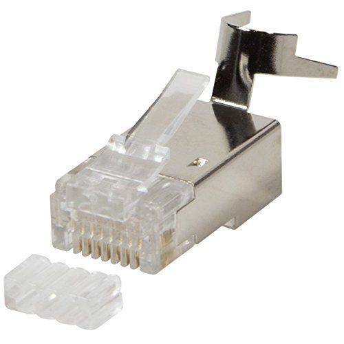 LogiLink - Connecteur de réseau - RJ-45 (M) - blindé - 8 mm - CAT 7a (pack de 10)