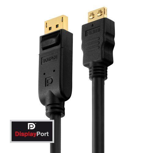 PureLink PI5100-015 - Série PureInstall - Câble DisplayPort vers HDMI DisplayPort mâle vers HDMI mâle 1.50m - noir