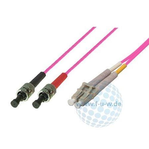 Tecline 39885410 Câble à fibre optique OM4 Violet bruyère 50/125 m 10,0 m