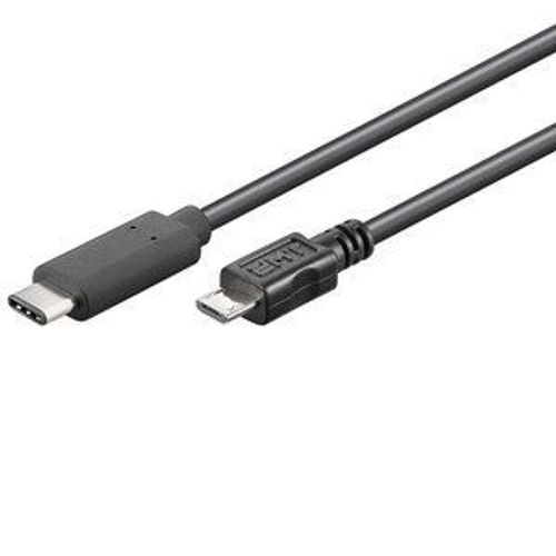 goobay - Câble USB - Micro-USB de type B (M) pour USB-C (M) - USB 3.1 - 60 cm - noir