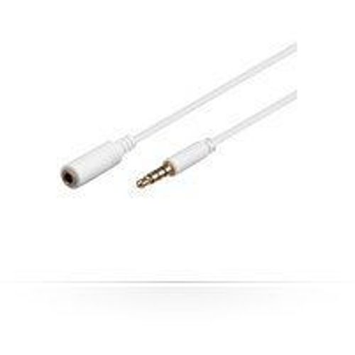 MicroConnect - Rallonge de câble audio - mini-phone stereo 3.5 mm femelle pour mini-phone stereo 3.5 mm mâle - 1 m