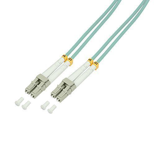 LogiLink - Cordon de raccordement - LC multi-mode (M) pour LC multi-mode (M) - 20 m - fibre optique - duplex - 50 / 125 microns - OM3 - sans halogène - turquoise