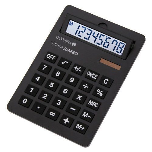 Olympia Calculatrice de poche LCD 908 Noir