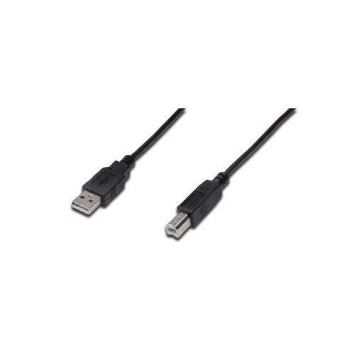 M-CAB - Câble USB - USB type B (M) pour USB (M) - USB 2.0 - 5 m - moulé - noir