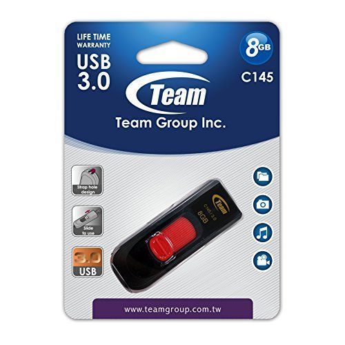 TeamGroup C145 Clé USB 3.0 8 Go Noir