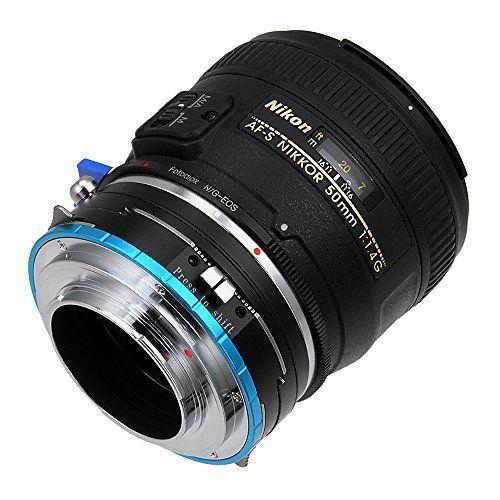 Fotodiox NikG-EOS-FXRF-P-Shft Adaptateur de Monture d'Objectif Lentille Nikon G Noir