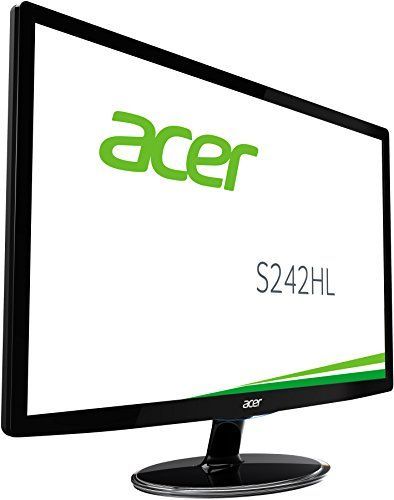 Acer S242HL - Écran LED - 24" - 1920 x 1080 Full HD (1080p) @ 60 Hz - TN - 250 cd/m² - 1000:1 - 1 ms - HDMI, DVI-D, VGA - noir