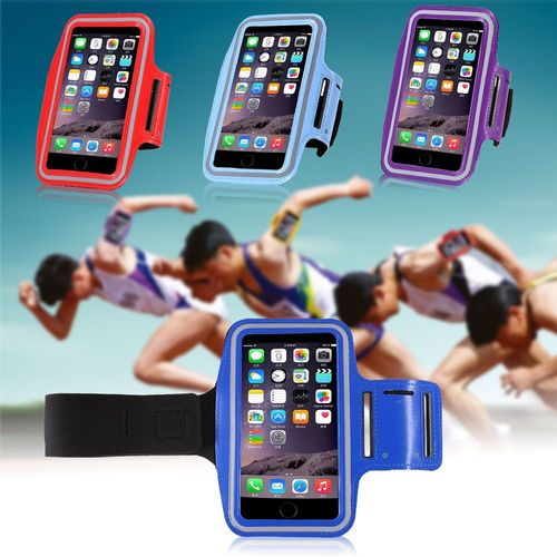 Brassard Sport Neoprene Pour Samsung Iphone Sony Htc Mp3, Couleur: Bleu, Modele: M Iphone 6 S5/S6/S7