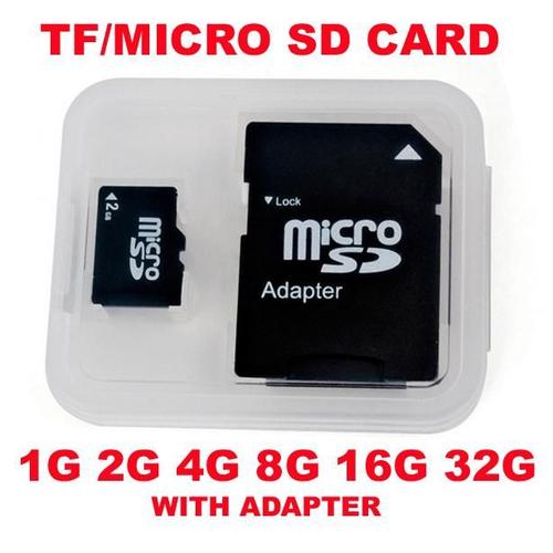 Carte Memoire MicroSD 2/4/8/16/32GB, Capacite: 2GB