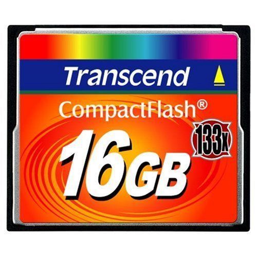 Transcend - Carte mémoire Compact Flash 133X, Type I - 16 Go