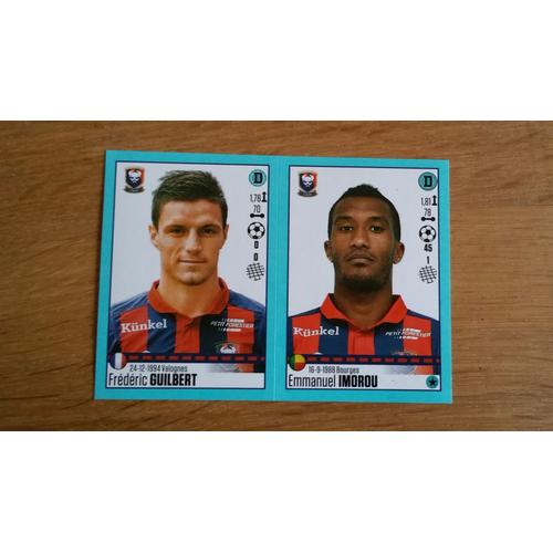 Image 152 Et 153 Panini Foot 2017 -Frédéric Guilbert- -Emmanuel Imorou- Caen-