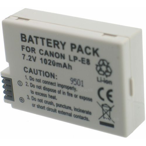 Batterie pour CANON T5I - Garantie 1 an