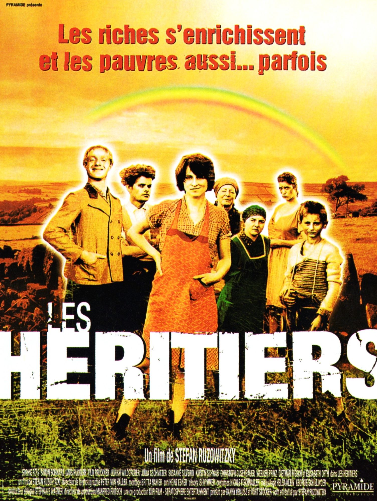 Les Heritiers - Véritable Affiche De Cinéma Pliée - Format 120x160 Cm- De Stefan Ruzowitzky Avec Lars Rudolph, Simon Schwarz, Sophie Rois, Julia Gschnitzer, Ulrich Wildgruber, Elisabeht Orth - 1998